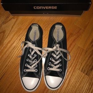 Black and White Low Top Converse Sneaker